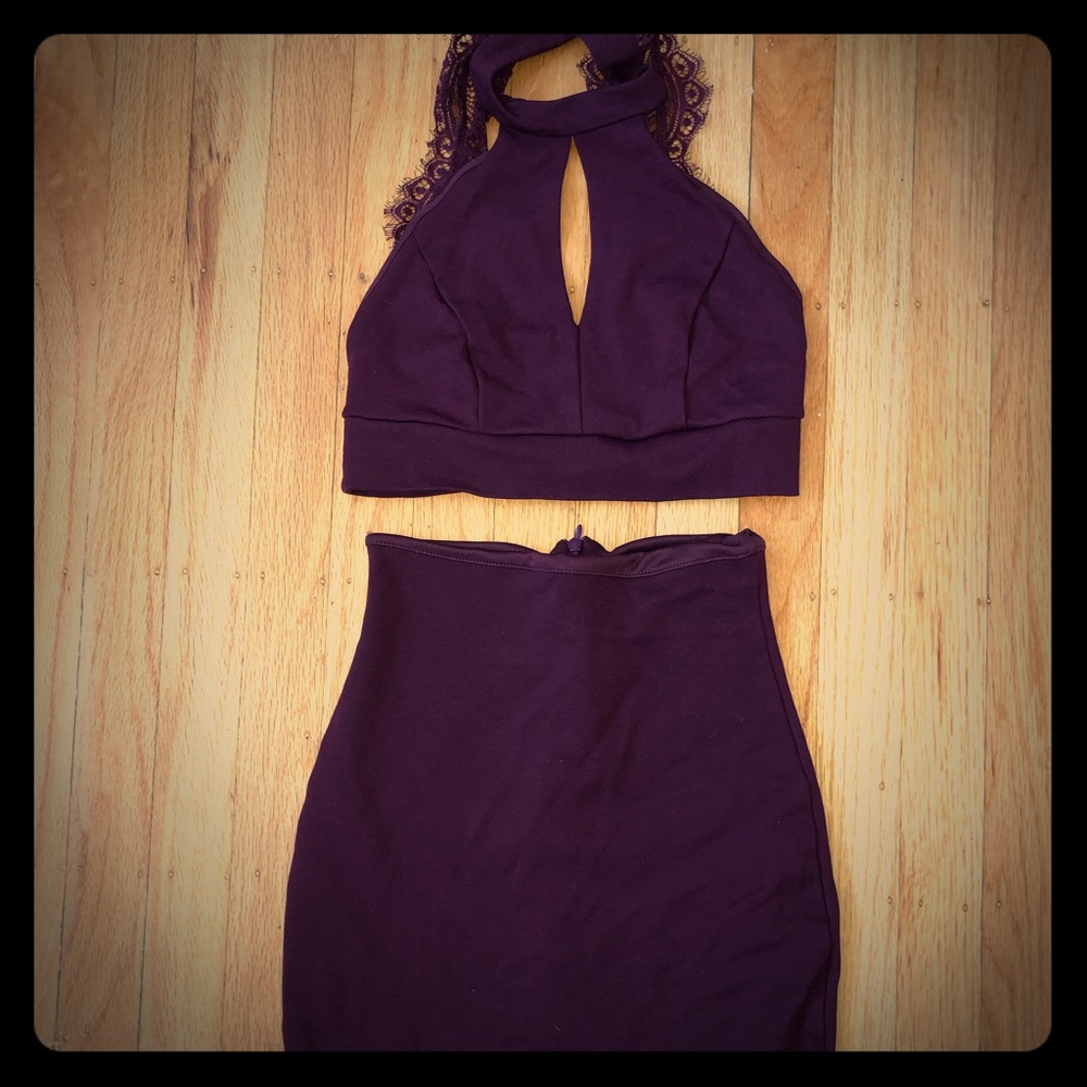 Lulu’s 2 Piece Maroon Dress